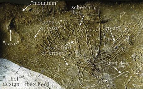 worlds oldest map 14000 years Spain